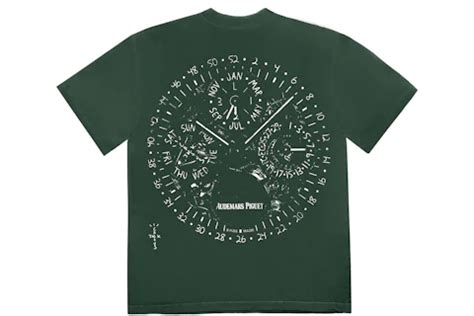 travis scott cj x audemars piguet watch face tee